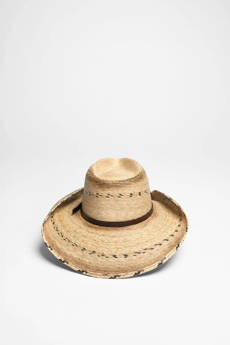 HOOEY Unisex Cowboyhut Grün Weiß