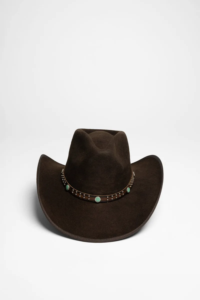 OUTLAW Unisex Cowboyhut Braun
