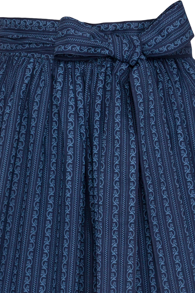 Dirndlschürze Midi 70 cm mit Blumenrankmuster