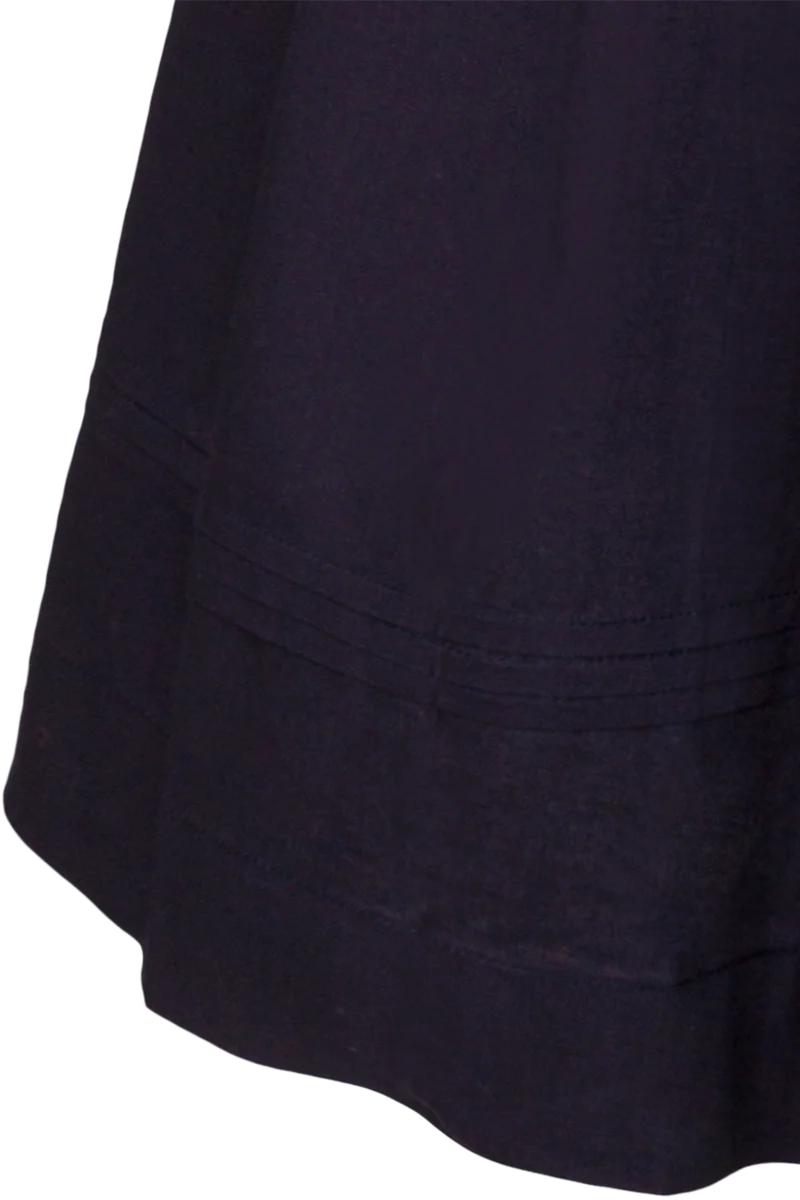 Midi-Trachtenkleid mit Schürze und Gürtel - dunkelblau