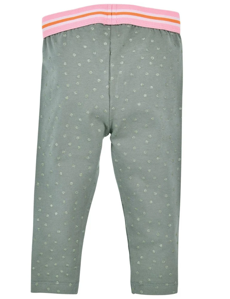 BONDI Baby Mädchen Leggings "Pilz" 86666 | Salbei Grün