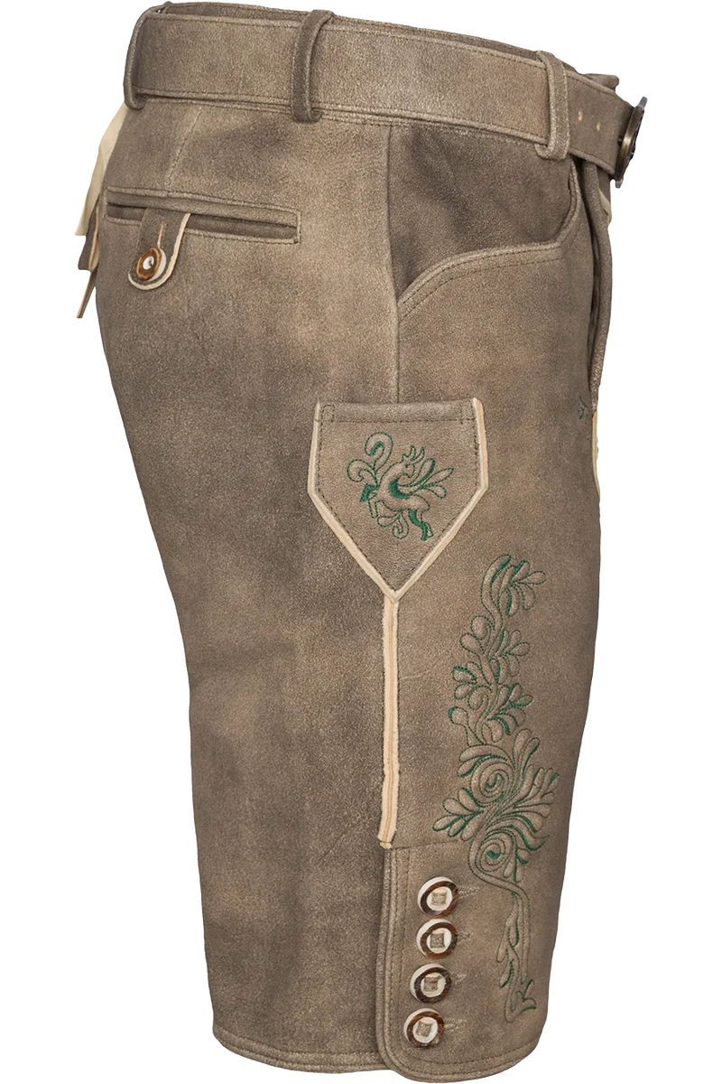Herren Lederhose kurz aus Hirschleder