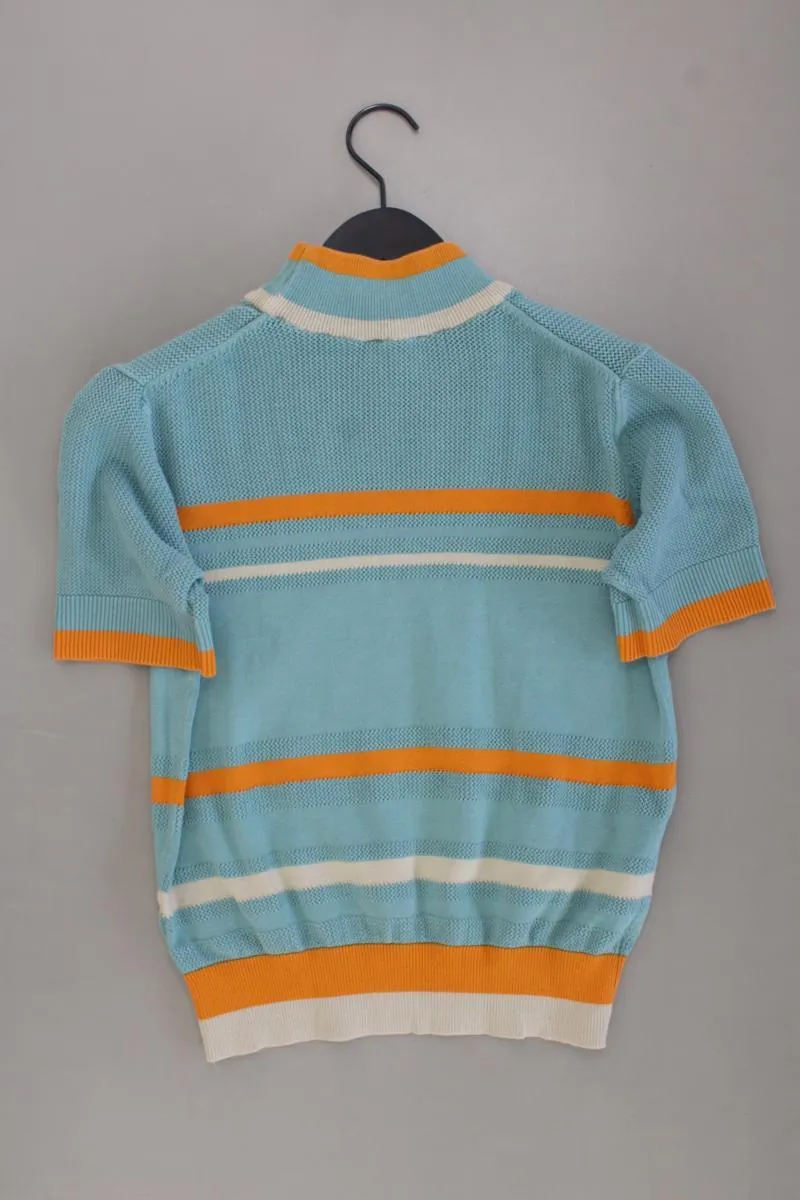 Thokk Thokk Strickshirt Gr. L Kurzarm blau aus Baumwolle