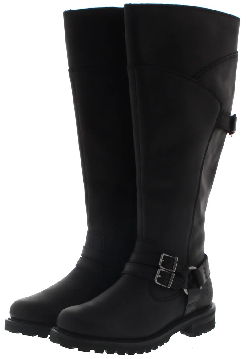 D84325 LOMITA Schwarz Damen Engineerstiefel