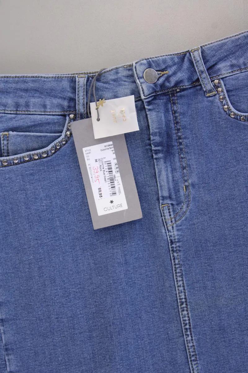 Culture Jeansrock Gr. 36 neu mit Etikett Neupreis: 39,95€! blau aus Baumwolle