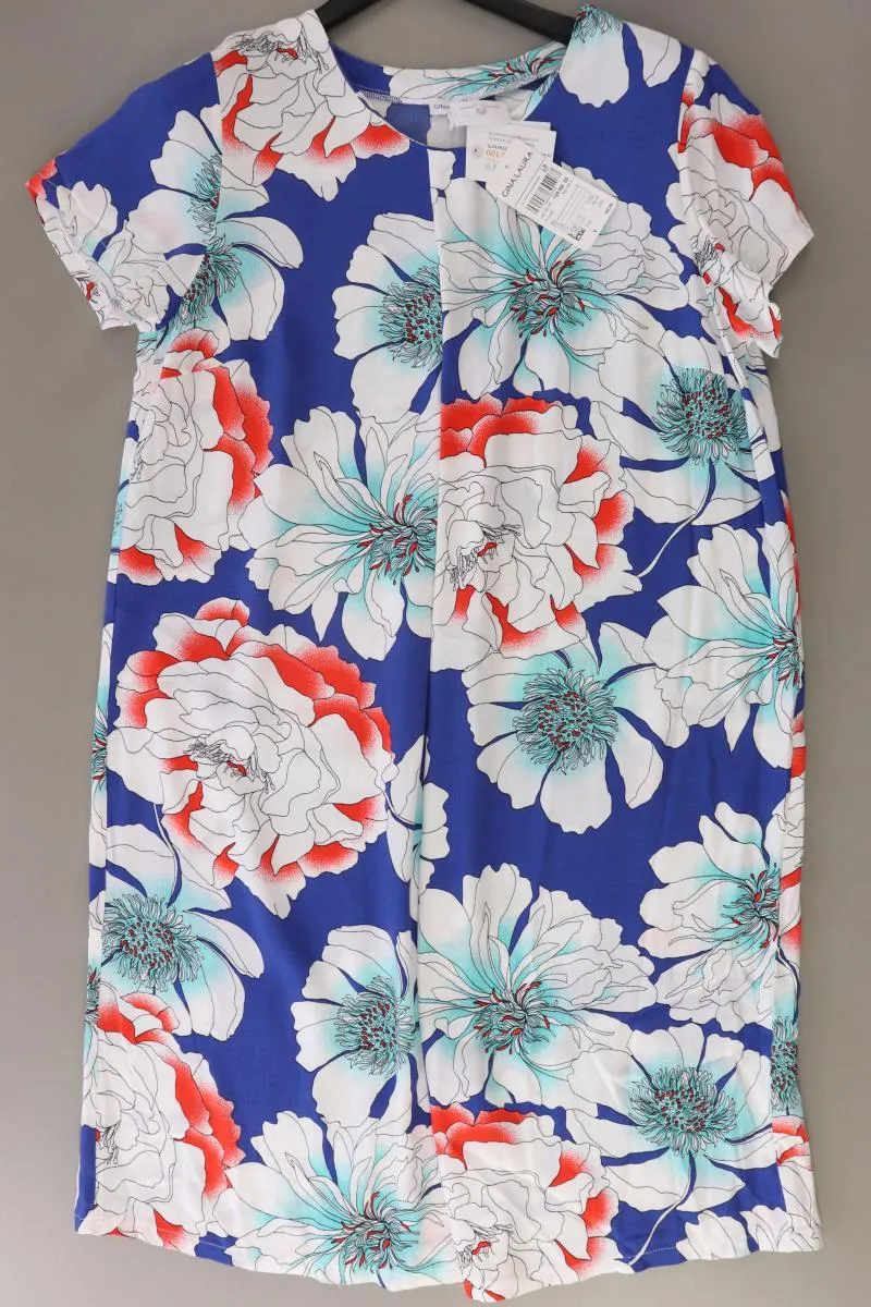 Gina Laura Kurzarmkleid Gr. L mit Blumenmuster neu mit Etikett Neupreis: 59,99€!