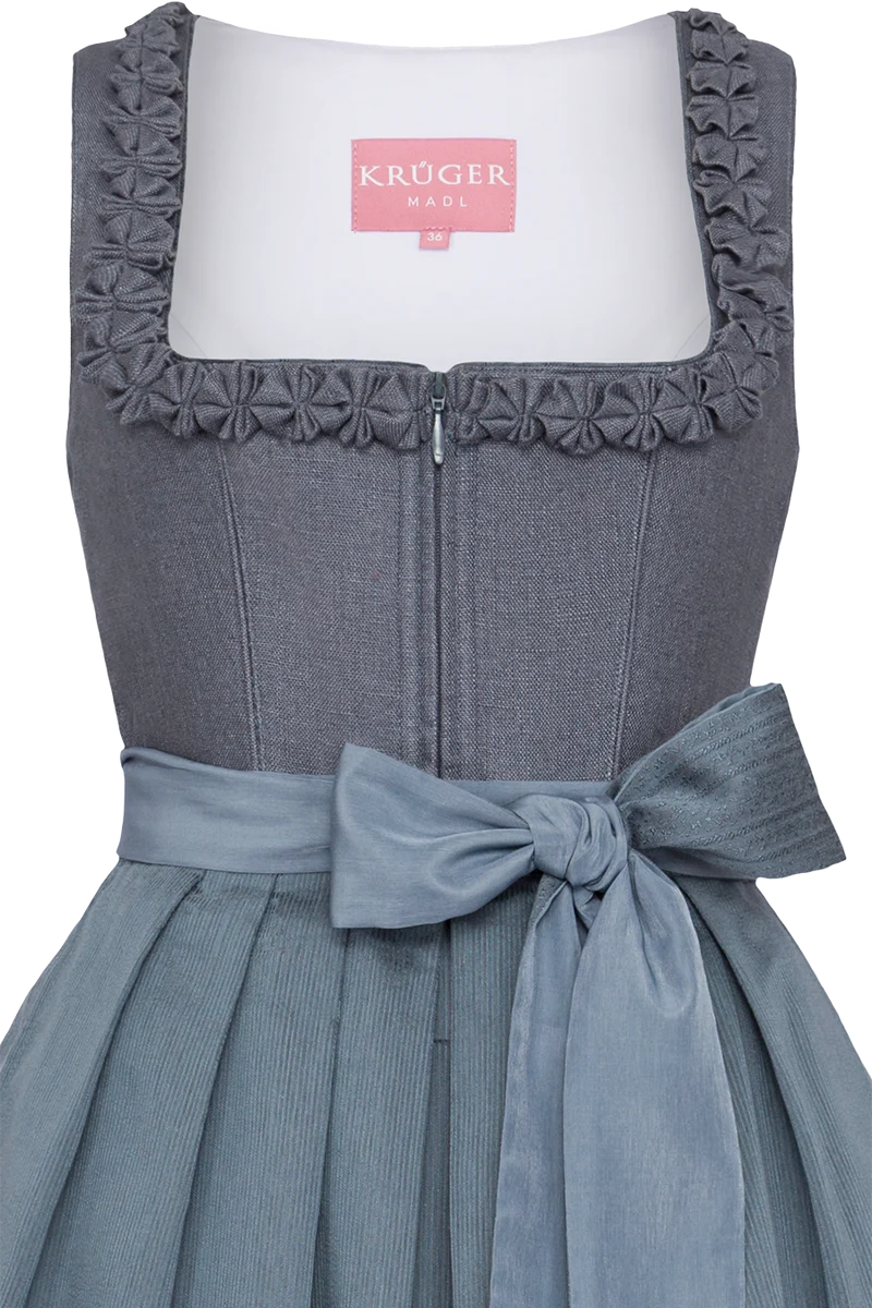 Midi-Dirndl mit Leinen