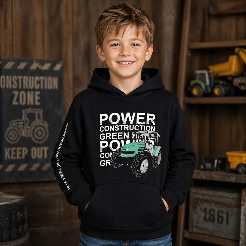 BONDI Jungen Hoodie Sweatshirt "Power" 33168 | Schwarz