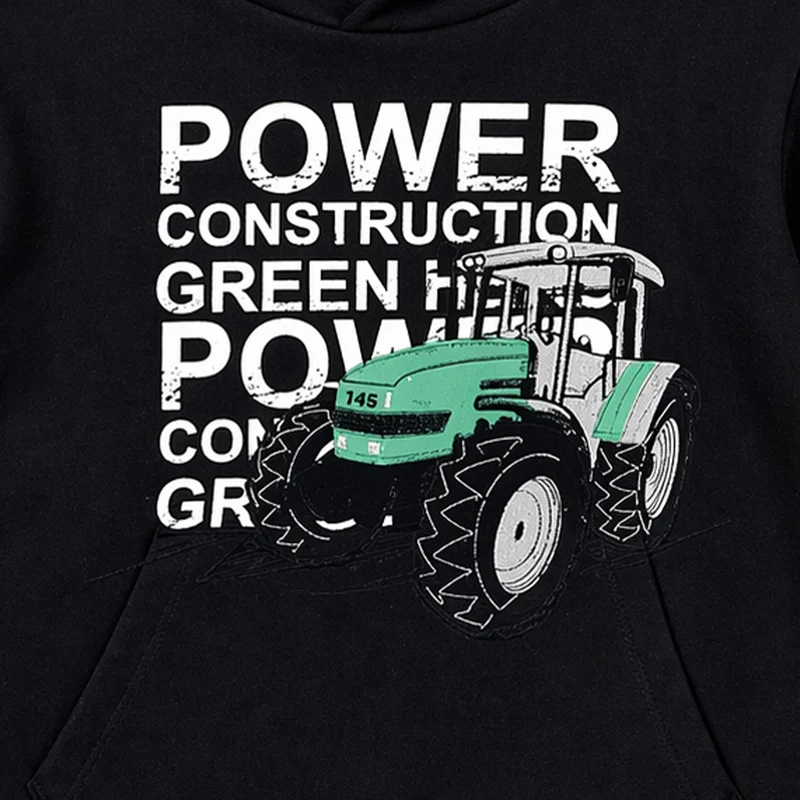 BONDI Jungen Hoodie Sweatshirt "Power" 33168 | Schwarz