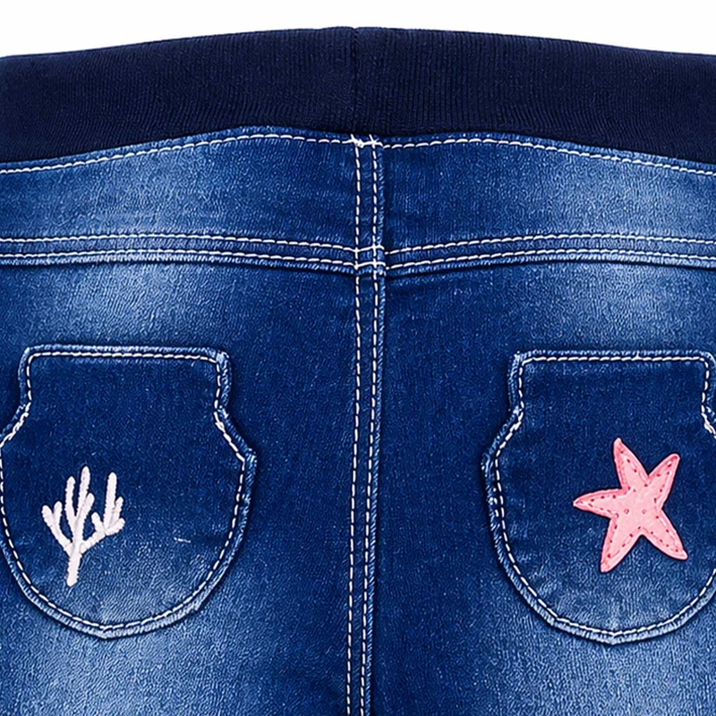 BONDI Baby Mädchen Jeans "Marine Life" 86699 | Blue denim