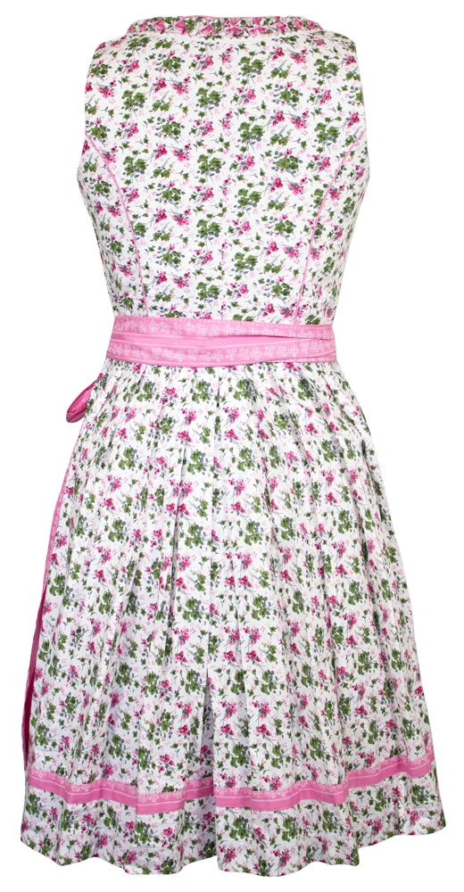 MADDOX Dirndl "Alpach" Traditionell | Creme Rosé 55 cm