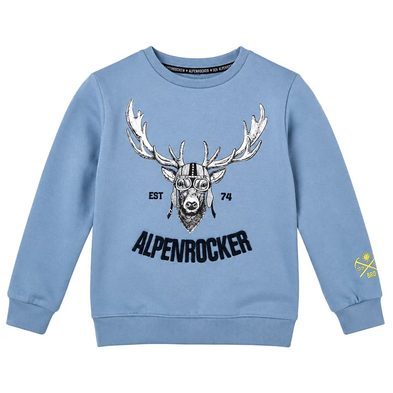 BONDI Jungen Sweatshirt "Alpenrocker" 29906 | Blau