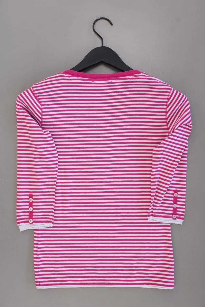 Brax Ringelshirt Gr. 36 gestreift 3/4 Ärmel pink aus Baumwolle