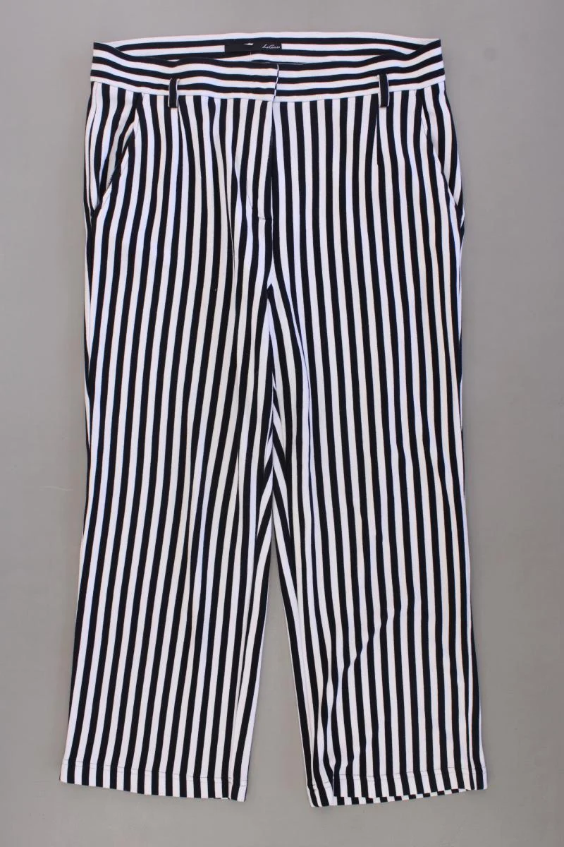 Le Comte 7/8 Hose Gr. 40 gestreift schwarz aus Viskose