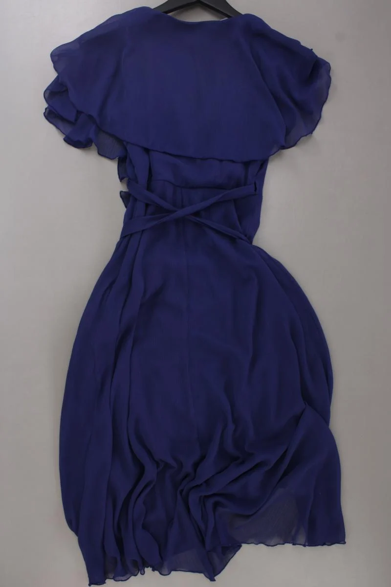 Asos Wickelkleid Gr. 36 Kurzarm blau aus Polyester