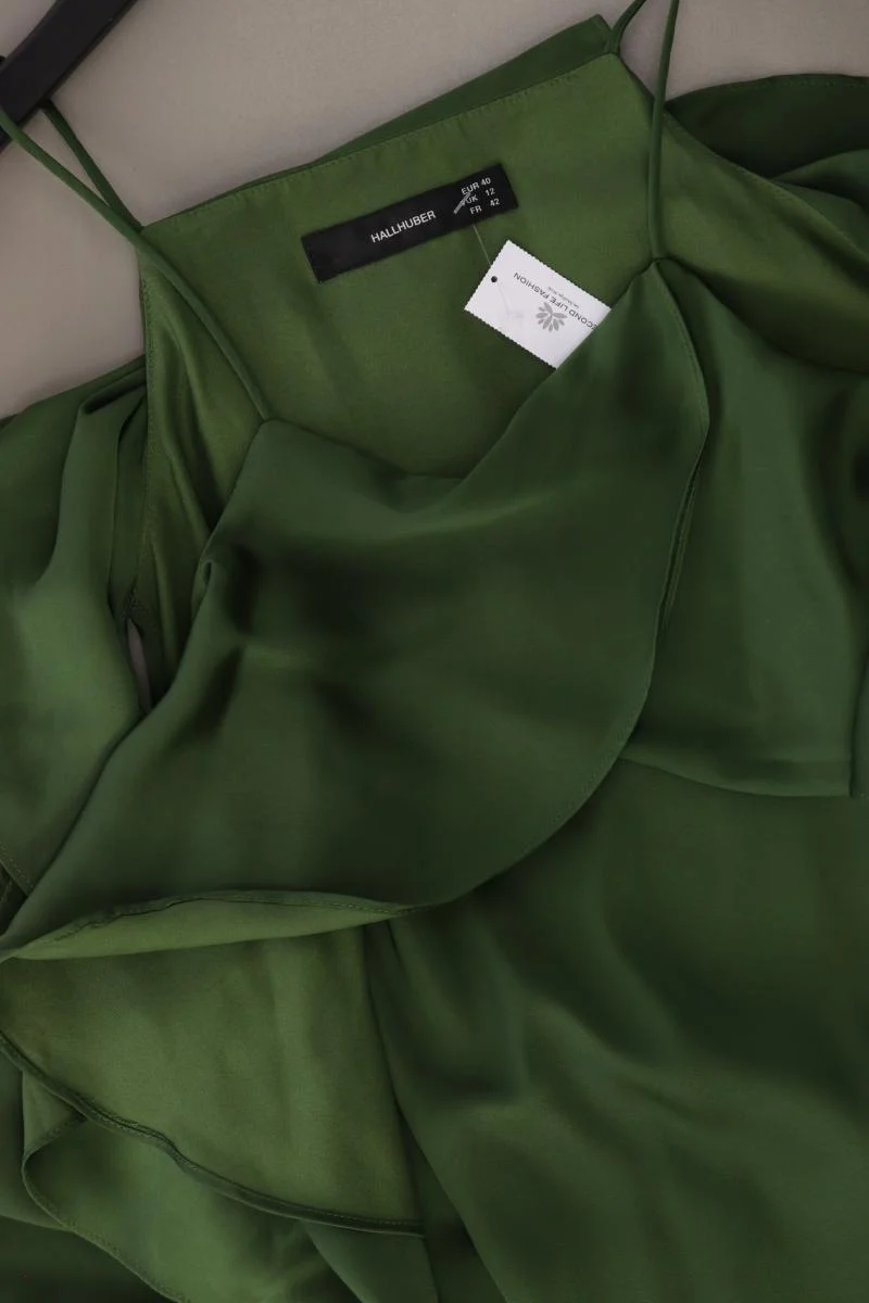 Hallhuber Trägerkleid Gr. 40 neuwertig grün aus Polyester