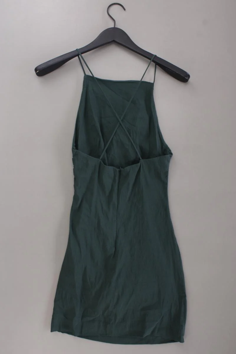 Zara Trägerkleid Gr. XS olivgrün aus Leinen