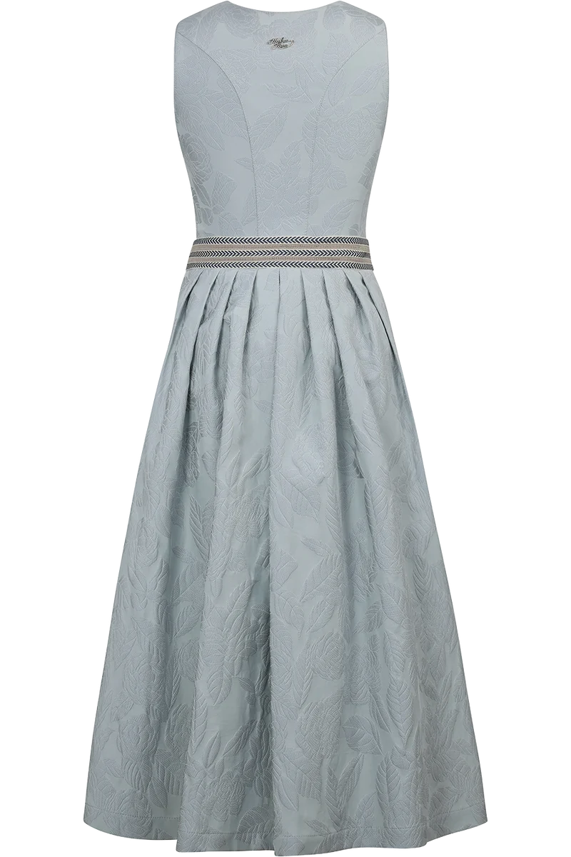 Dirndl lang mit eingewebtem Blumenmuster