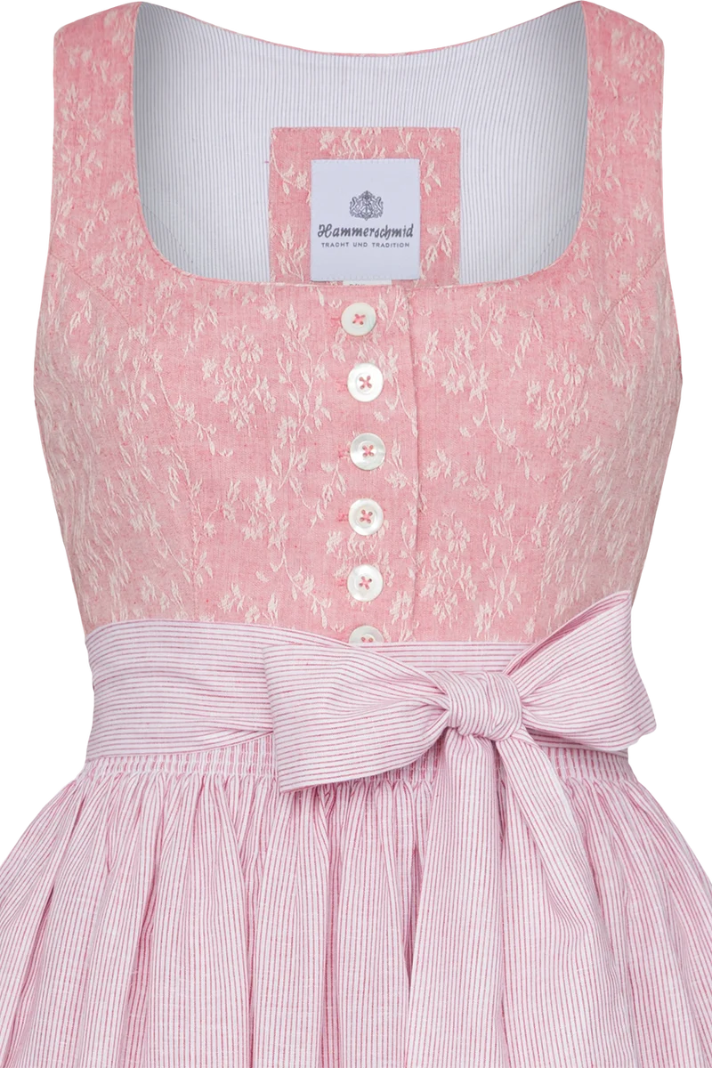 Midi-Dirndl mit floralem Webmuster