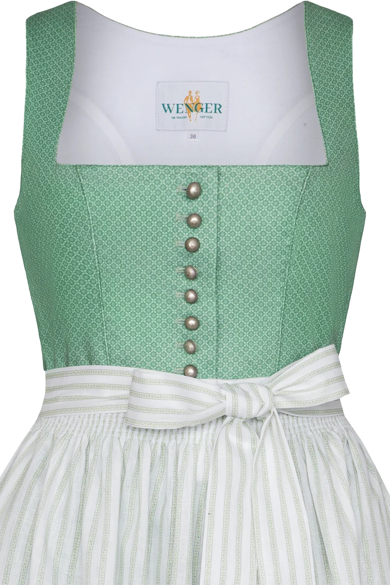 Langes Baumwolldirndl mit floralem Druck