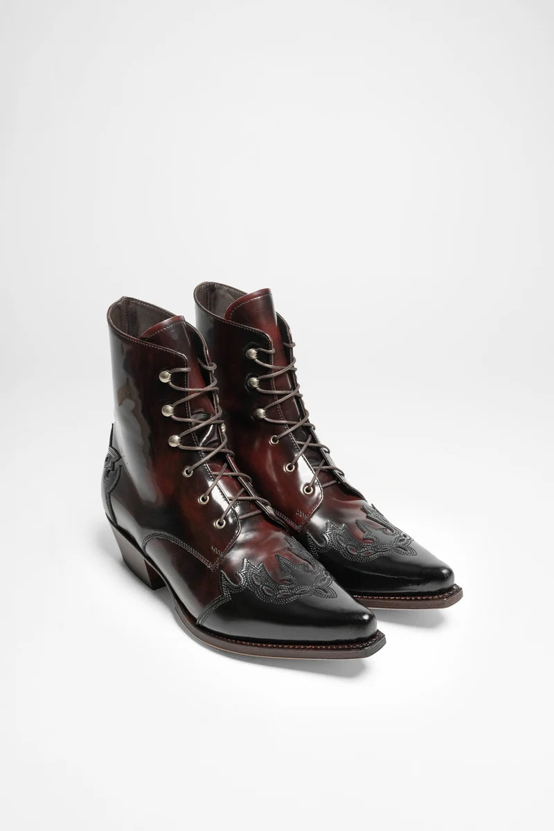 11699 MEZCAL Damen Schwarz Rot