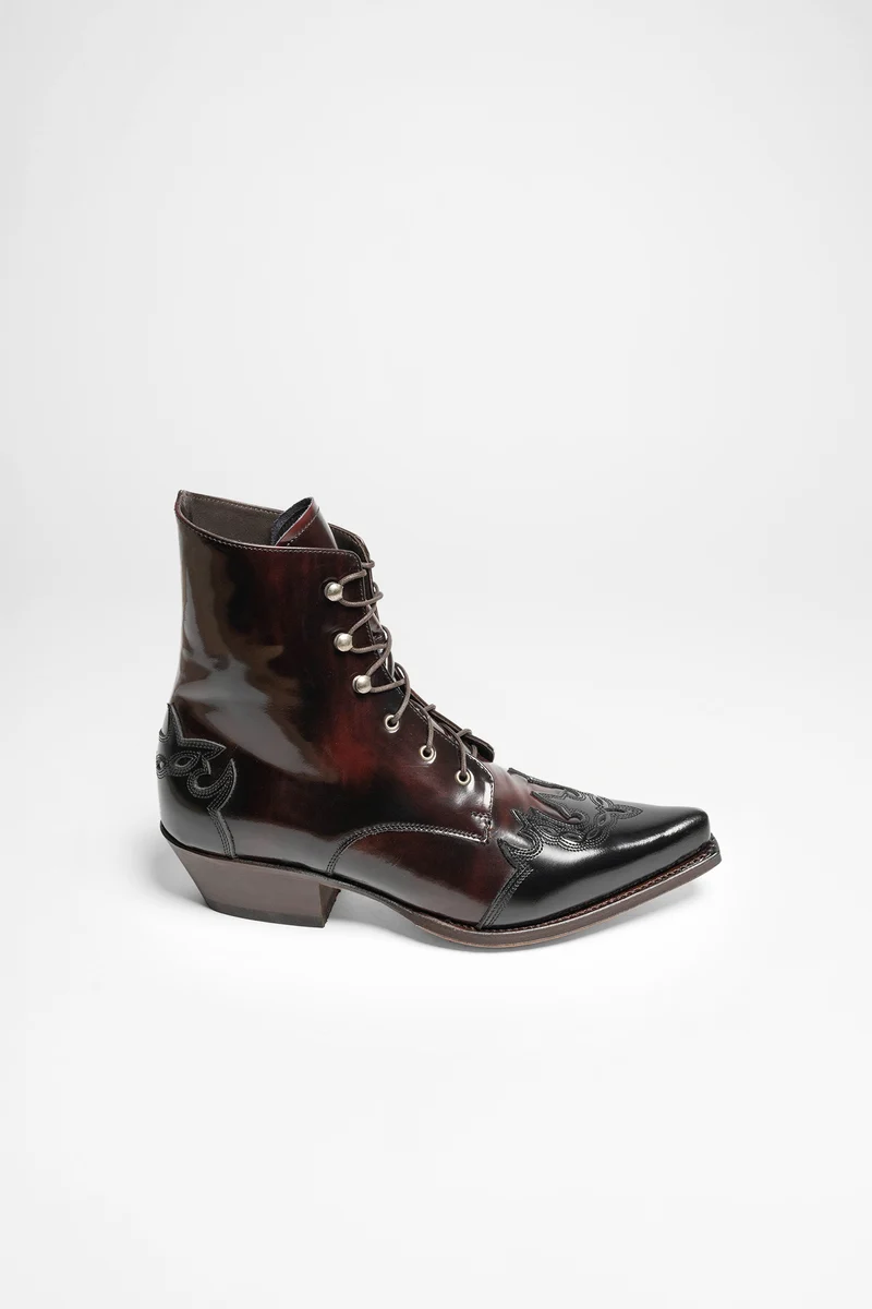 11699 MEZCAL Damen Schwarz Rot