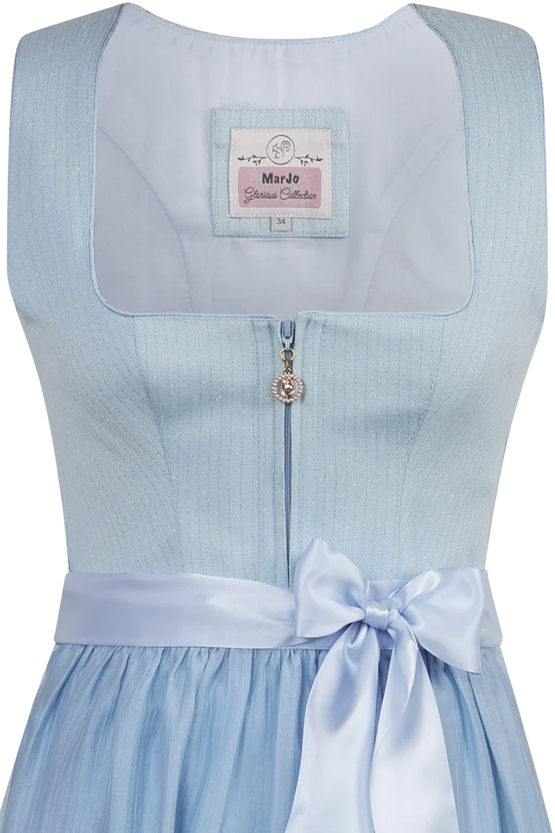 Midi-Dirndl mit glänzenden Lurexfäden