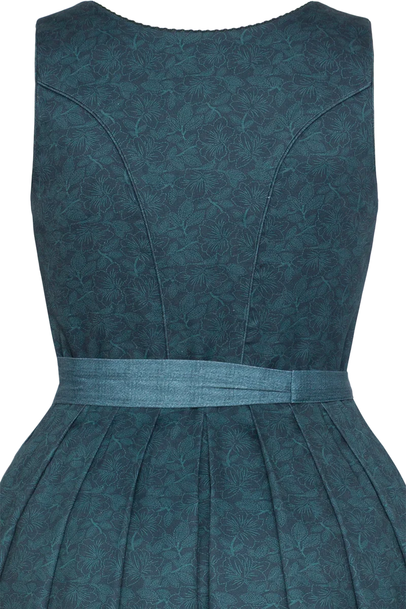 Langes Baumwolldirndl mit Blumenmuster