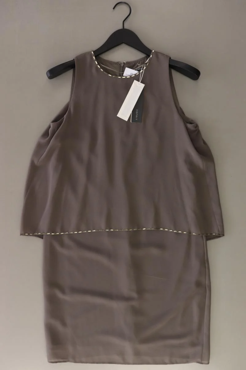 Esprit Chiffonkleid Gr. 36 neu mit Etikett Neupreis: 89,99€! Ärmellos braun