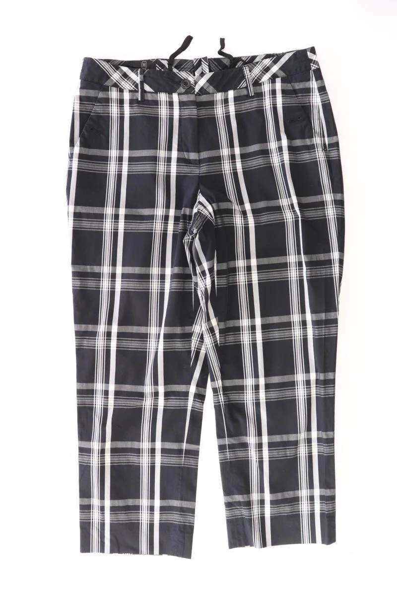Madeleine 7/8 Hose Gr. 38 kariert grau aus Baumwolle