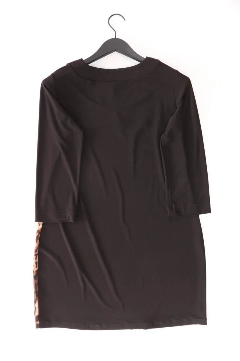 VA Milano Jerseykleid Gr. 42 mit Tierdruck 3/4 Ärmel braun aus Polyester