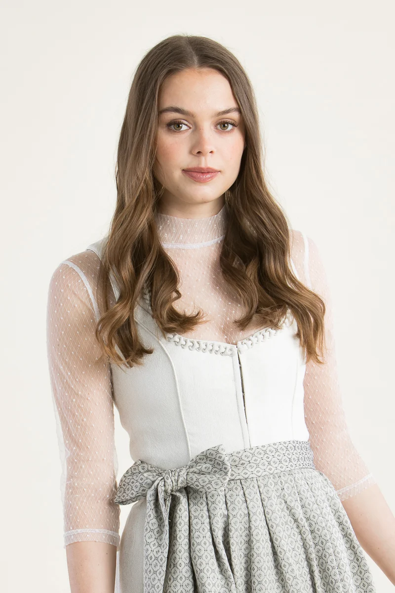 Alissa by Kinga Mathe Dirndlbluse Liliana weiß