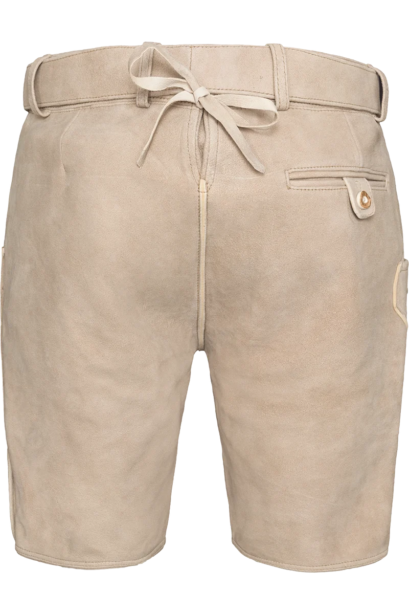 Herren Lederhose kurz mit Gürtel