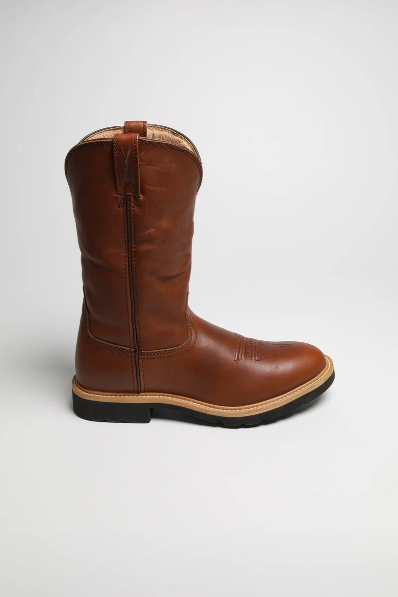 1736 COWBOY WORK PULL ON Damen Braun Westernreitstiefel