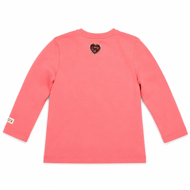 BONDI Baby Mädchen Langarmshirt "Herzlein" 86671 | Candy Rosa