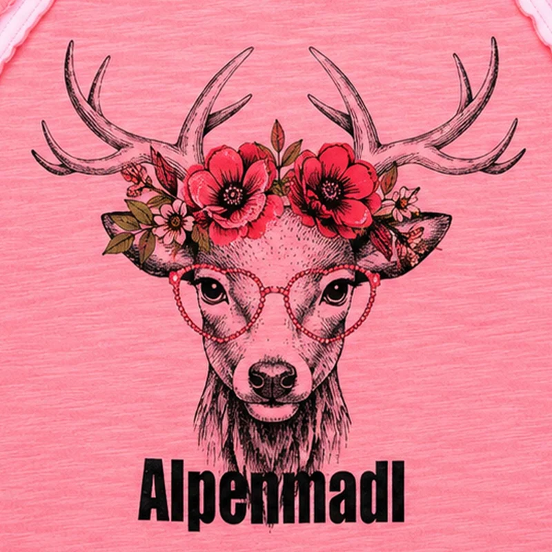 BONDI Mädchen Langarmshirt "Alpenstadl" 26088 | Rose