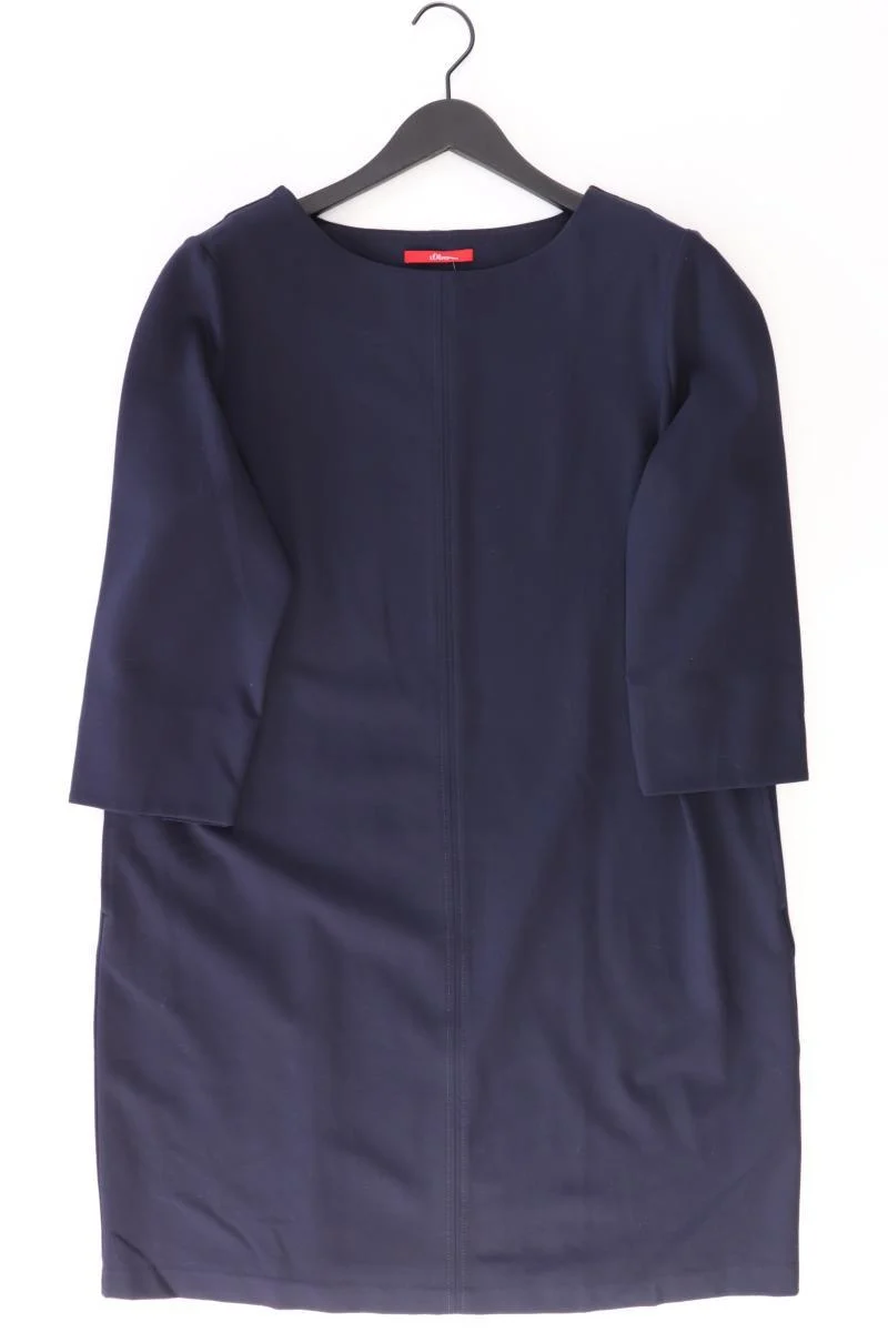 s.Oliver Etuikleid Gr. 44 3/4 Ärmel blau aus Viskose