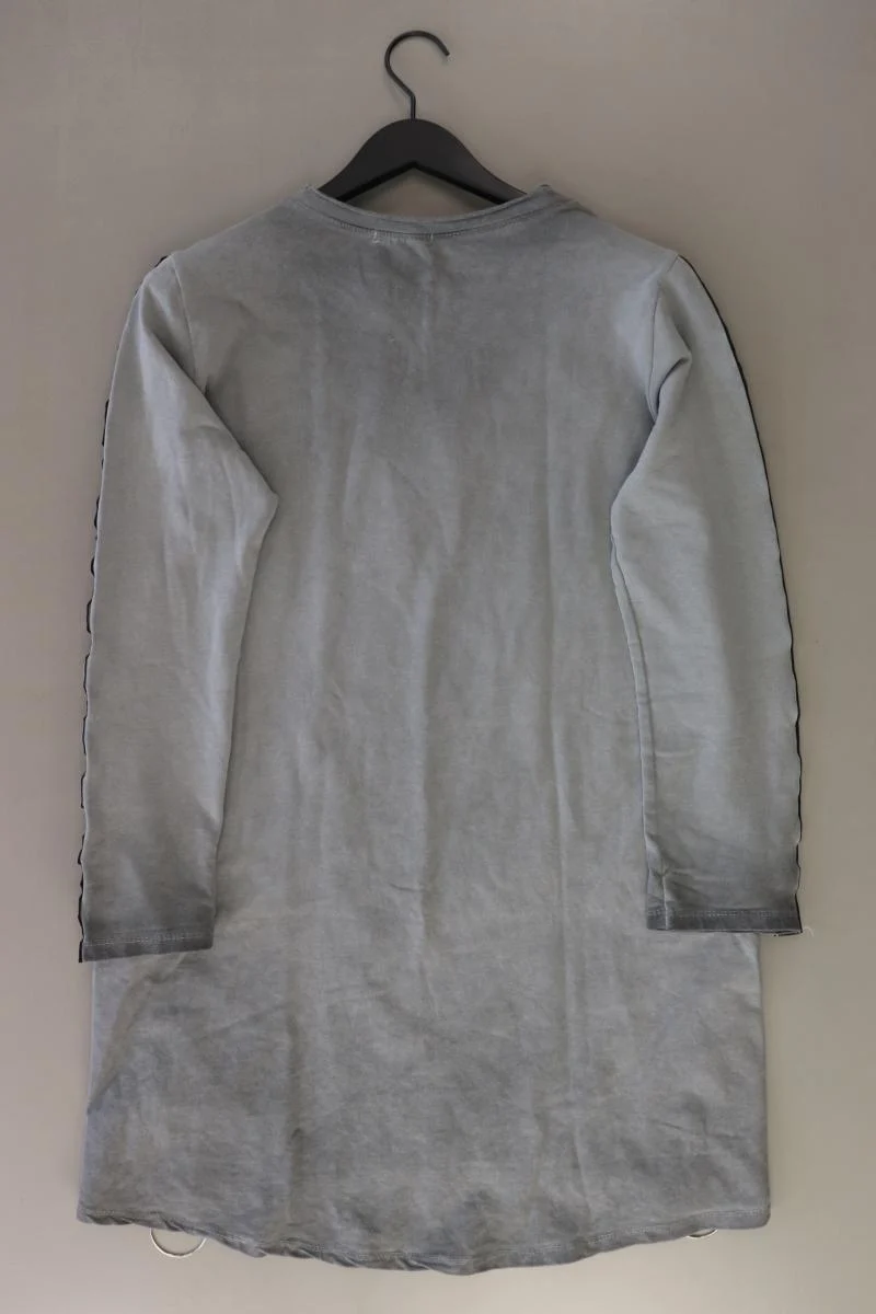 UNISONO Jerseykleid Gr. S 3/4 Ärmel grau aus Baumwolle