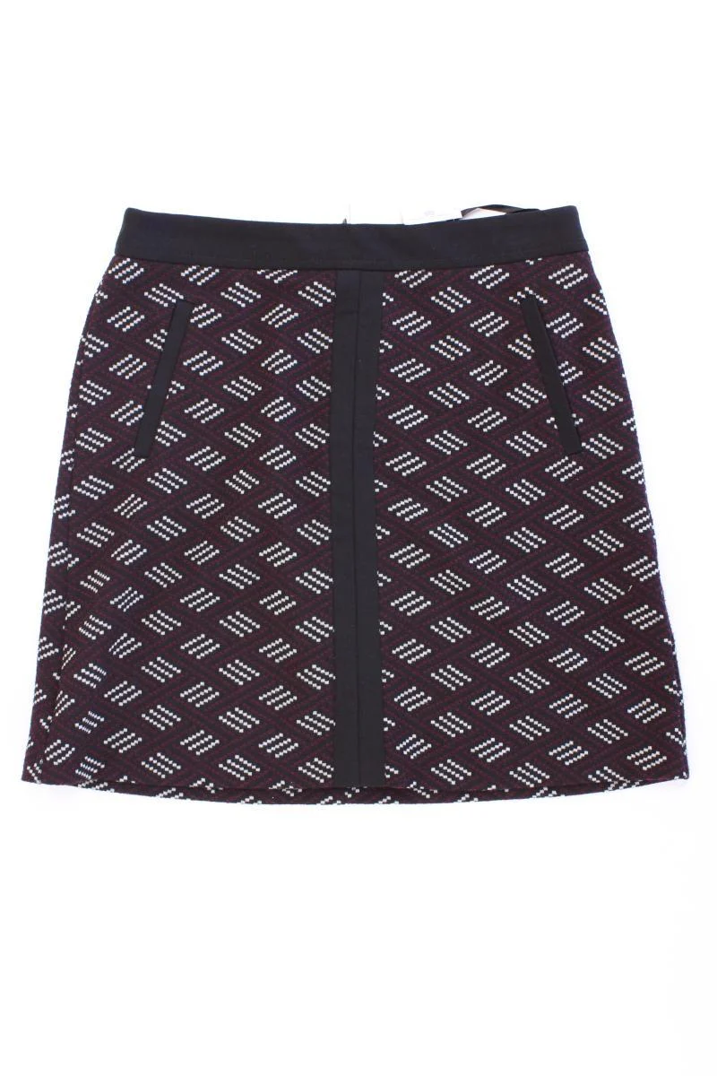 DUNNES Rock Gr. 38 geometrisches Muster schwarz aus Polyester
