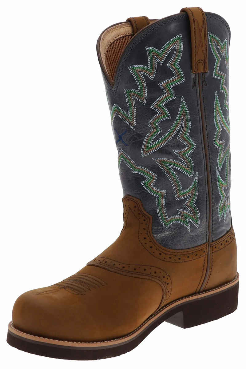 1717 BARN BURNER Damen Braun Westernreitstiefel