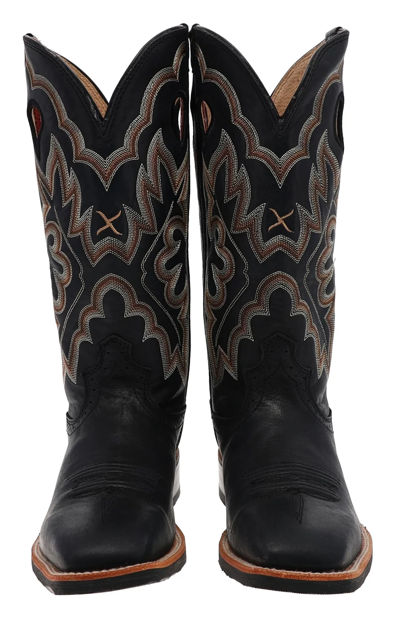 1781 RUFF STOCK Damen Schwarz Westernreitstiefel