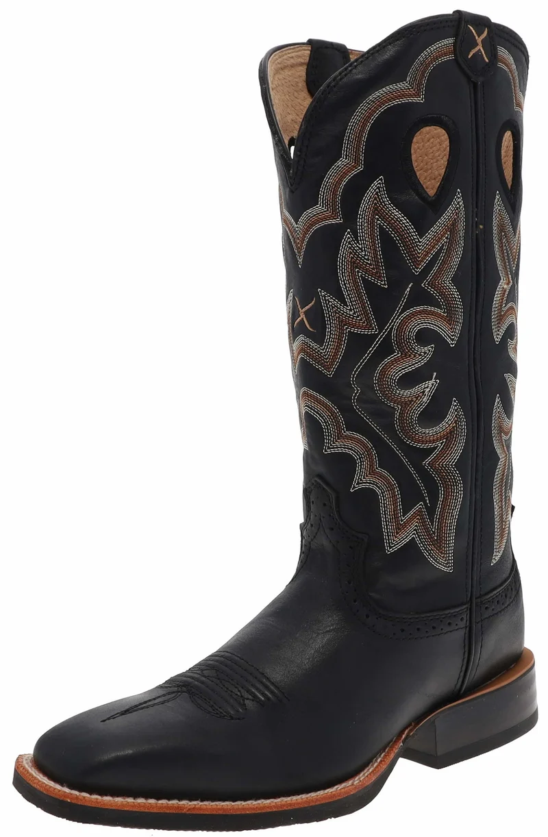 1781 RUFF STOCK Damen Schwarz Westernreitstiefel