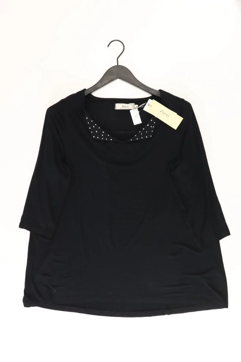 Zizzi Shirt mit V-Ausschnitt Gr. 46/48 neu mit Etikett 3/4 Ärmel schwarz