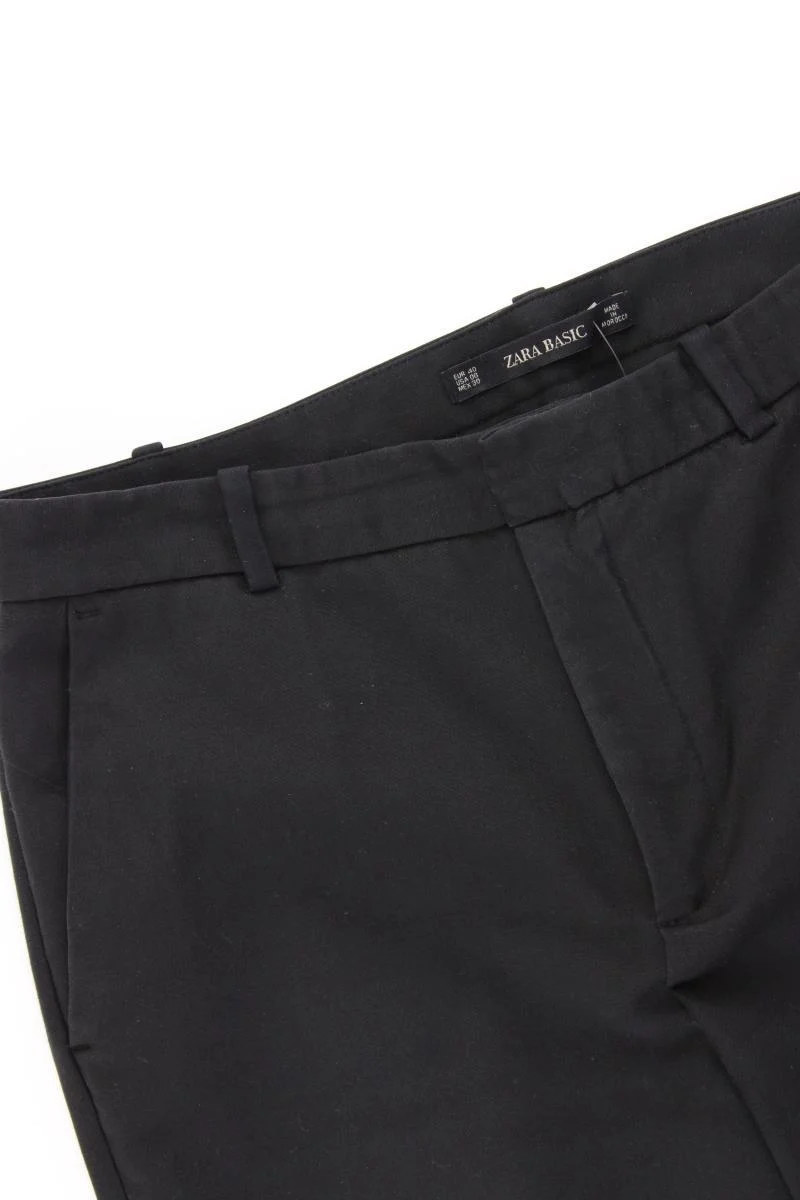 Zara Hose Gr. 38 schwarz aus Baumwolle