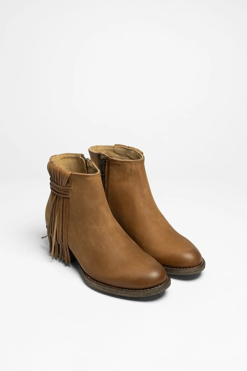 2000 CAMIL Damen Lederstiefelette Braun