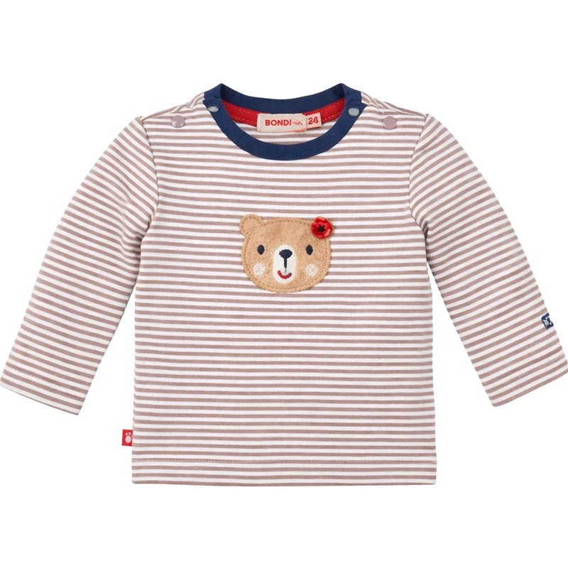 BONDI Baby Langarmshirt "Bär" 93761 | Beige