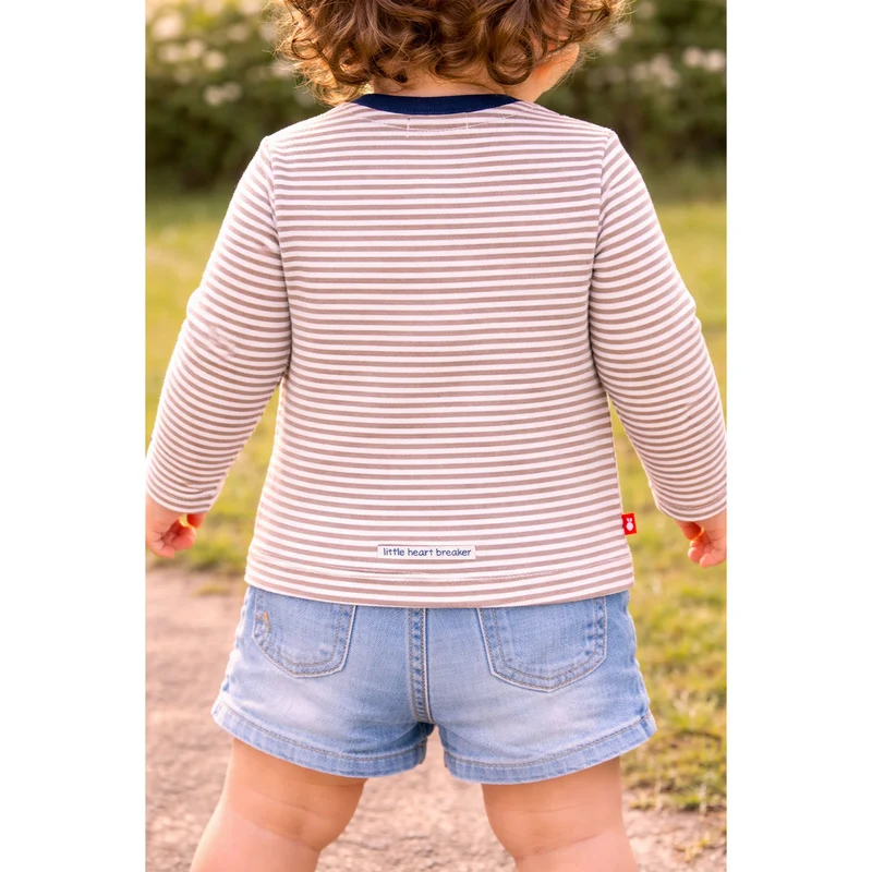 BONDI Baby Langarmshirt "Bär" 93761 | Beige