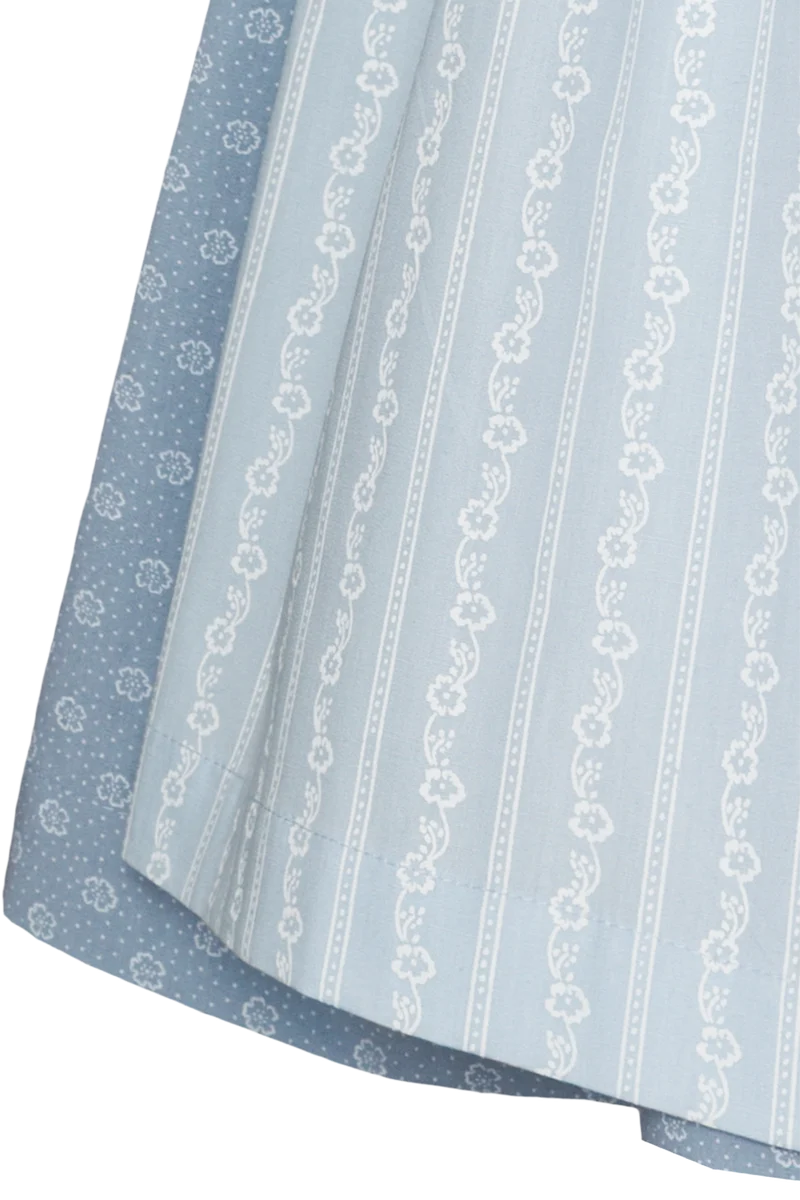 Kinderdirndl aus Baumwolle mit Bluse - hellblau