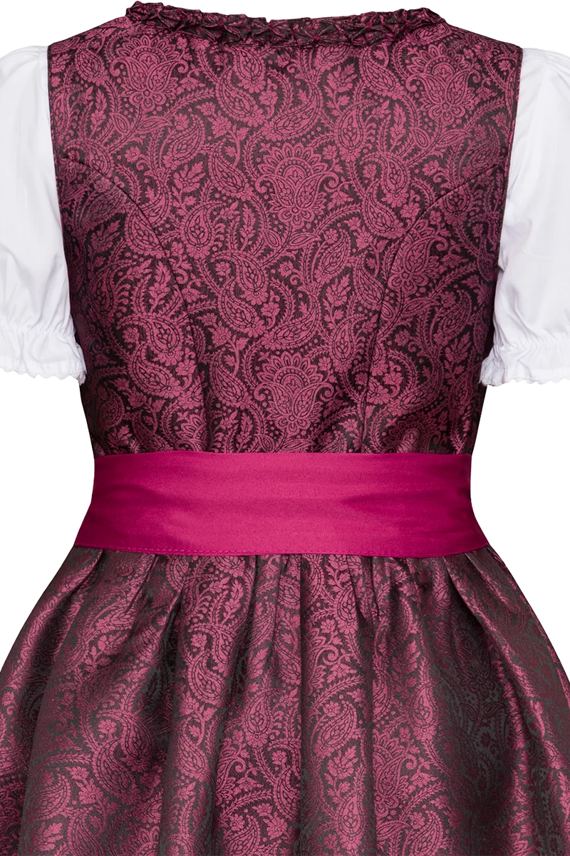 Kinderdirndl mit Blumenmuster und Froschgoscherl