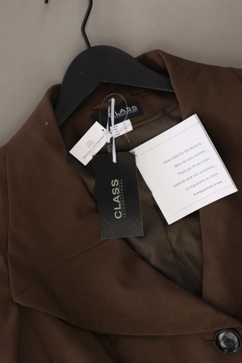 Class International Classic Blazer Gr. 42 neu mit Etikett braun aus Polyester